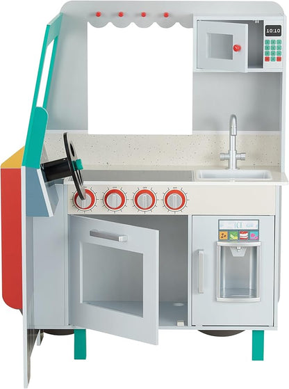 Teamson Kids My Little Helper Kids Play Taco Truck Playset with Accessories, Multicolor