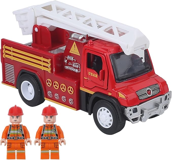 5.5 inch Fire Engine Toy Set 3 Pcak 6 fireman 4 6 7 8