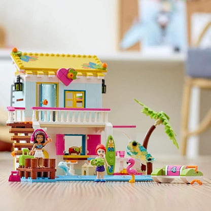 LEGO Friends Beach House 41428 Building Kit; Sparks Hours of Summer Adventure Play (444 Pieces)
