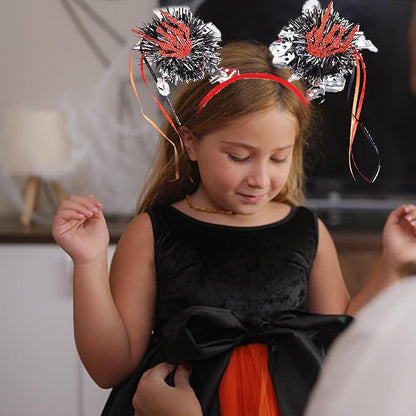 Halloween Headbands for Women - 1Pcs Orange Black Halloween Pumpkin