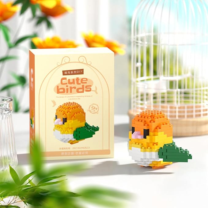 Birds Building Blocks for Adults Mini Building Blocks Birds Building Bricks Toy Micro Block Building Set Gift for Kids and Adults-234 PCS(Pionites)