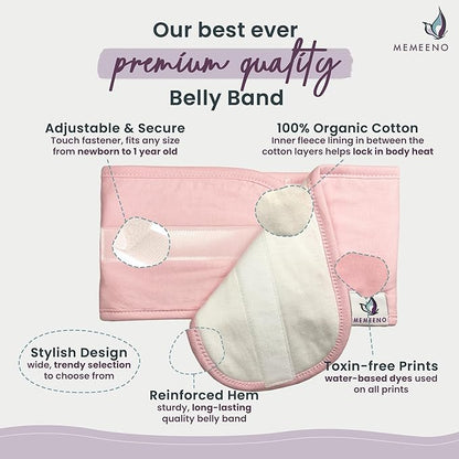 Baby Belly Band for Gas & Colic Baby Relief - Self Heating Belly Band Baby Belly Button Band Colic Band Tummy Wrap for Babies Colic Belt Baby Gas Wrap Colic Baby Relief Newborn