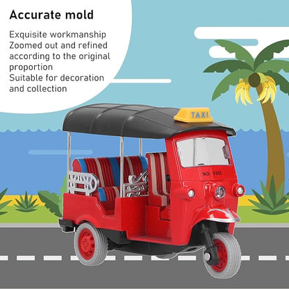 Tricycle Toy, Pull Back Thai Tricycle Simulation Alloy Tuk Tuk