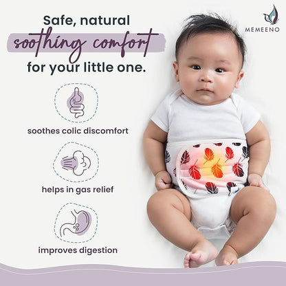 Baby Belly Band for Gas & Colic Baby Relief - Self Heating Belly Band Baby Belly Button Band Colic Band Tummy Wrap for Babies Colic Belt Baby Gas Wrap Colic Baby Relief Newborn