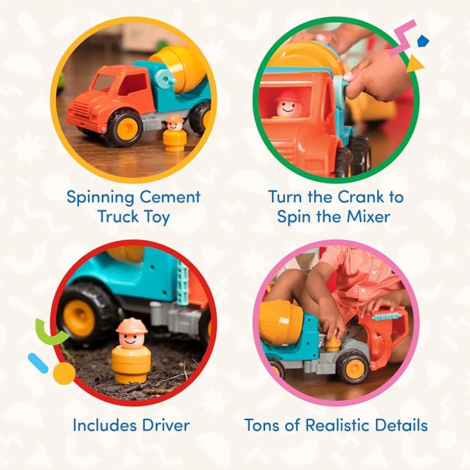 Battat – Spinning Cement Truck 18 Months
