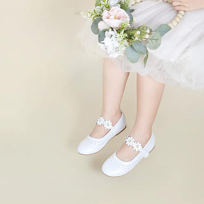 Felix & Flora Girls Toddler Little Ballet Shoes - Flower