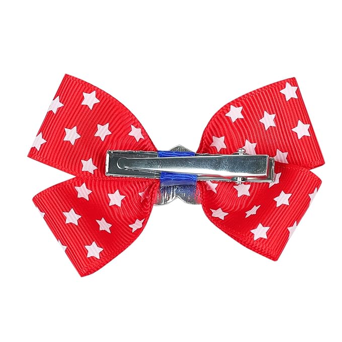 BBTDIN Baby USA Flag Turban Headband Patriotic Bow Baby Girls JHN44 (Set