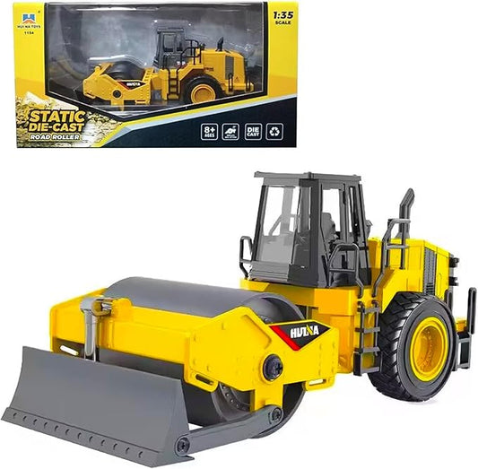 Gemini&Genius Road Roller Construction Vehicle Toy for Kids 1/35 Scale
