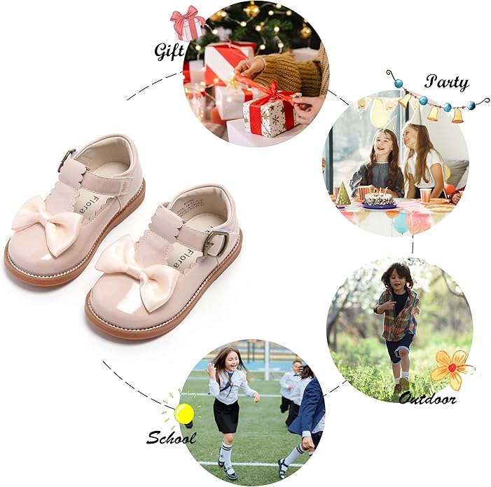 Felix & Flora Toddler Little Girl Mary Jane Dress Shoes