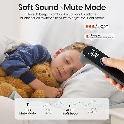No-Touch Forehead Thermometer for Adults and Kids, Fast Accurate Baby
