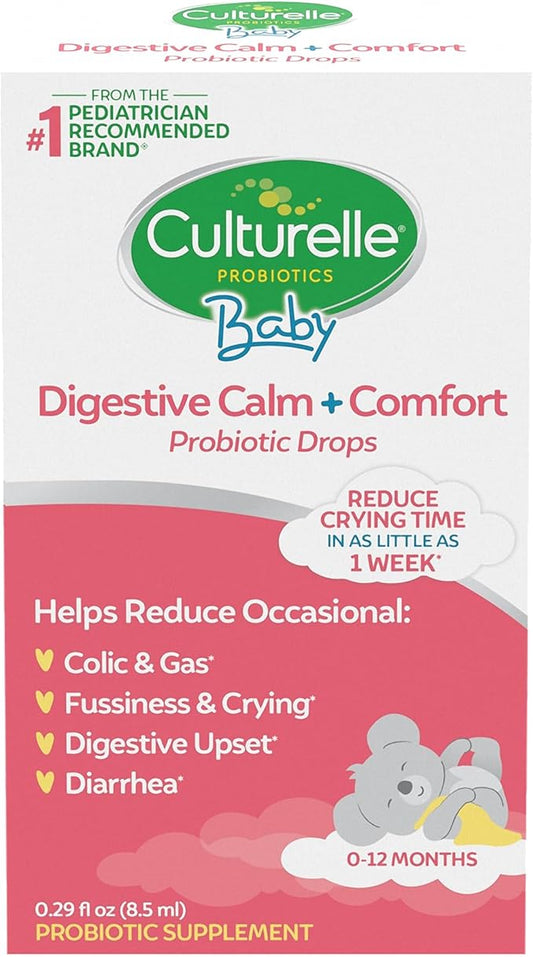 Culturelle Baby Digestive Calm & Comfort Probiotic (Age 0-12 Mos) 8.5Ml, Helps Periodic Colic 1 Mos.