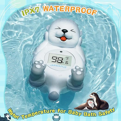 Baby Bath Thermometer, Newborn Bath and Room Temperature Thermometer Safety Floating Toy