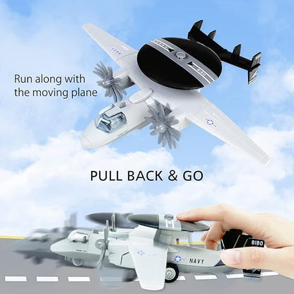CORPER TOYS Diecast Plane, Toy Airplane Early Warning Model Fighter