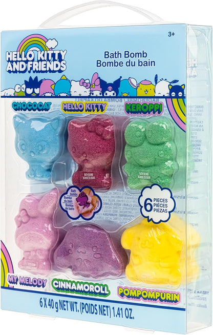 Hello Kitty and Friends Bath Bombs Set, 6 Piece 3+ Character