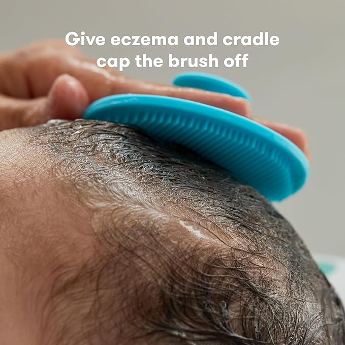 Frida Baby DermaFrida The SkinSoother Baby Bath Brush | Cradle Cap Brush for Babies, Baby Essential for Dry Skin 1 Pack