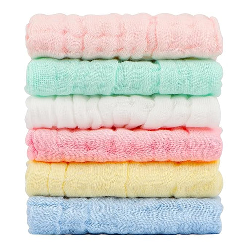 Absorbent Baby Bath and Face Towels 100% Cotton 10 x 10?â?