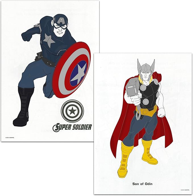 Superhero Ultimate Coloring Book Assortment for Kids 4-8 ~ 15 Books Featuring Avengers, Spiderman, Justice League, Superman, Star Wars Mandalorian, and More (Bundle Includes Stickers)