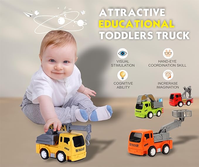 TOYZONE Friction Powered Mini Truck Series | BPA Free