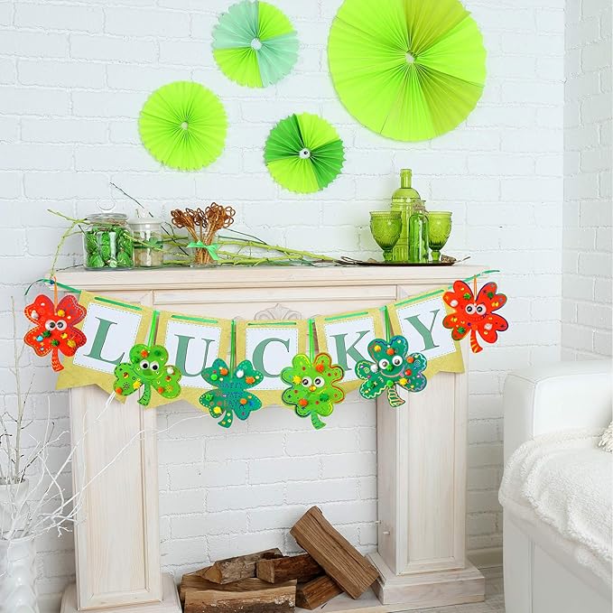 36 Sets Magic Color Scratch Art Shamrock Ornaments Craft Kits St. Patrick's Day Decorations Lucky Shamrock Four-Leaf Clover Ornaments Pom-poms Googly Eyes for Kids Classroom Home Activity Art Project