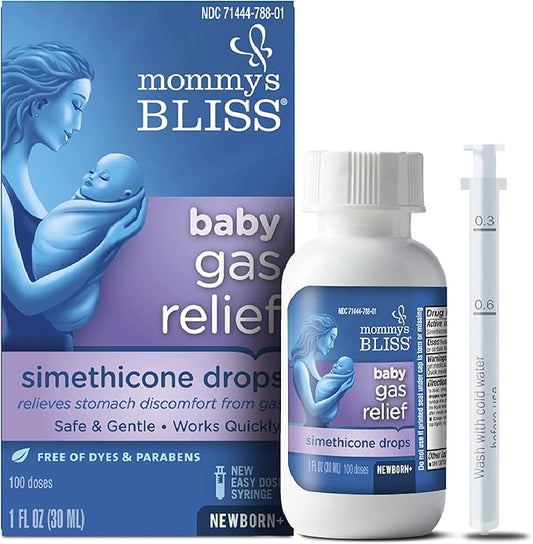 Mommy's Bliss Gas Relief Drops Bottle, Simethicone Drops for Infants 1 Fl 1)