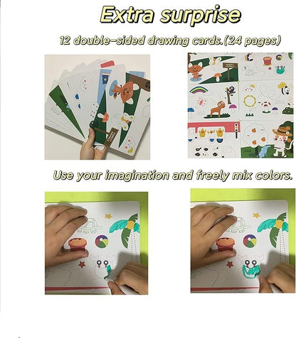 Preschool Learning Activities for 2 Year Olds Toddler with 4 Dry Erase Markers for Preschool Classroom Montessori for 2 3 4 Years Kindergarten Workbooks
