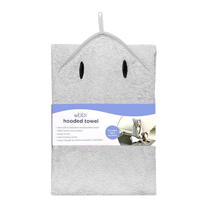Ubbi Baby Hooded Bath Towel, Ultra Soft and Absorbent French Terry Cotton