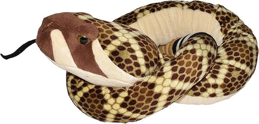 Wild Republic Snakesss Western Diamond,Stuffed Animal, Soft Toy, Gifts for Kids, 54 Inches