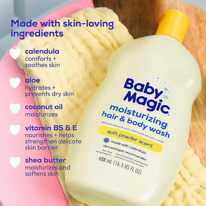 Baby Magic Moisturizing Hair & Body Wash, 16.5 Fl Oz 4)