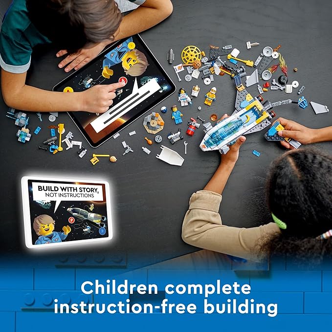 Lego City Mars Spacecraft Exploration Missions 60354 Interactive Digital Building Toy Set - with Astronaut Minifigures and Spaceship, Traverse The Stars, Great Gift for Kids, Boys, and Girls Ages 6+