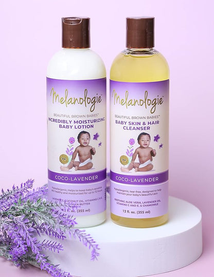 Beautiful Brown Babies Nourishing Gentle Baby Skin and Hair Cleanser, Sulfate- 12 oz