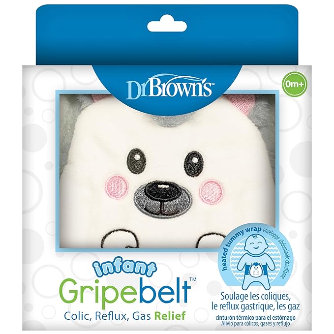 Dr. Brown's Infant Gripebelt Heated Belly Band, Soothe Baby's Tummy with Gentle Warmth and Compression 0m+