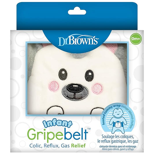 Dr. Brown's Infant Gripebelt Heated Belly Band, Soothe Baby's Tummy with Gentle Warmth and Compression 0m+