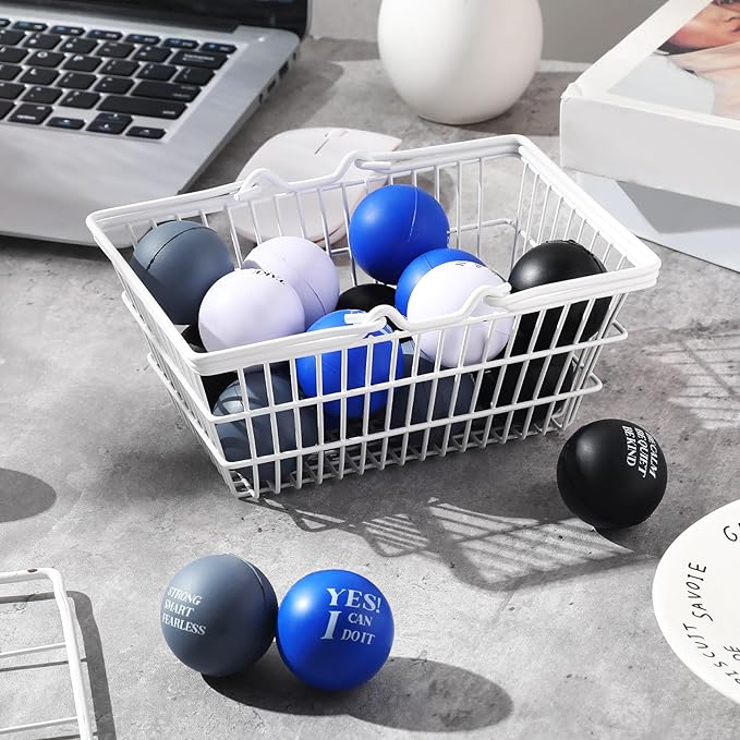 Zomiboo 20 Pieces Motivational Stress Foam Balls Quote Stress Relief Inspirational Relief Balls Employee Appreciation Gift for Kids Relieve Motivating Encouraging Adult(Bright Color)