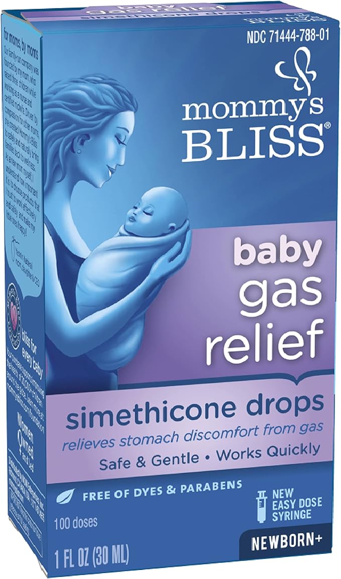 Mommy's Bliss Gas Relief Drops Bottle, Simethicone Drops for Infants 1 Fl 1)