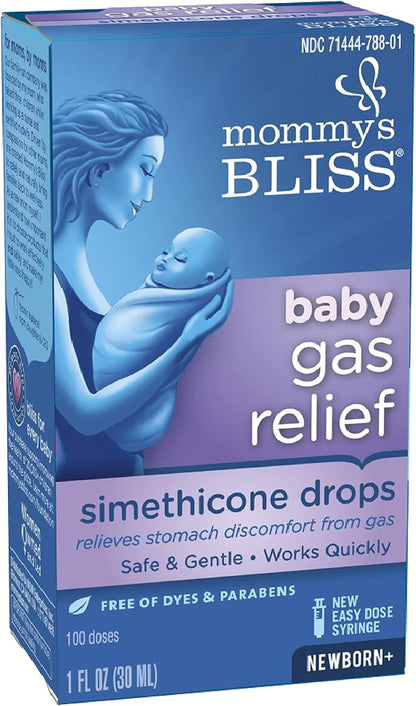 Mommy's Bliss Gas Relief Drops Bottle, Simethicone Drops for Infants 1 Fl 1)