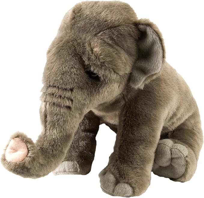 Wild Republic Asian Elephant Plush, Stuffed Animal, Plush Toy, Gifts for Kids, Cuddlekins 12 Inches
