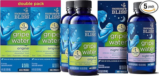 Mommy's Bliss Gripe Water Original 4 Fl Oz (Pack of 2) with 4 Fl 3)