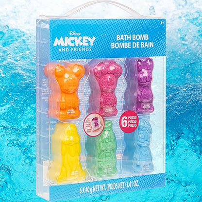 Mickey Minnie and Friends Bubblegum Scented Bath Bombs - Ages 3+ Character
