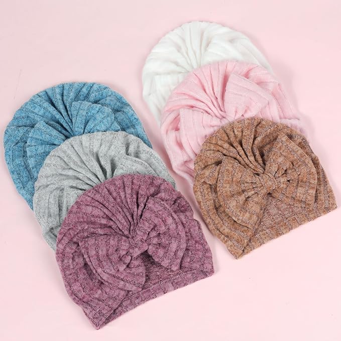 XYX Baby Girl Toddlers Breathable Cotton Hat Newborn Knotted Hat
