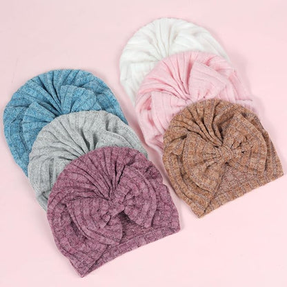 XYX Baby Girl Toddlers Breathable Cotton Hat Newborn Knotted Hat