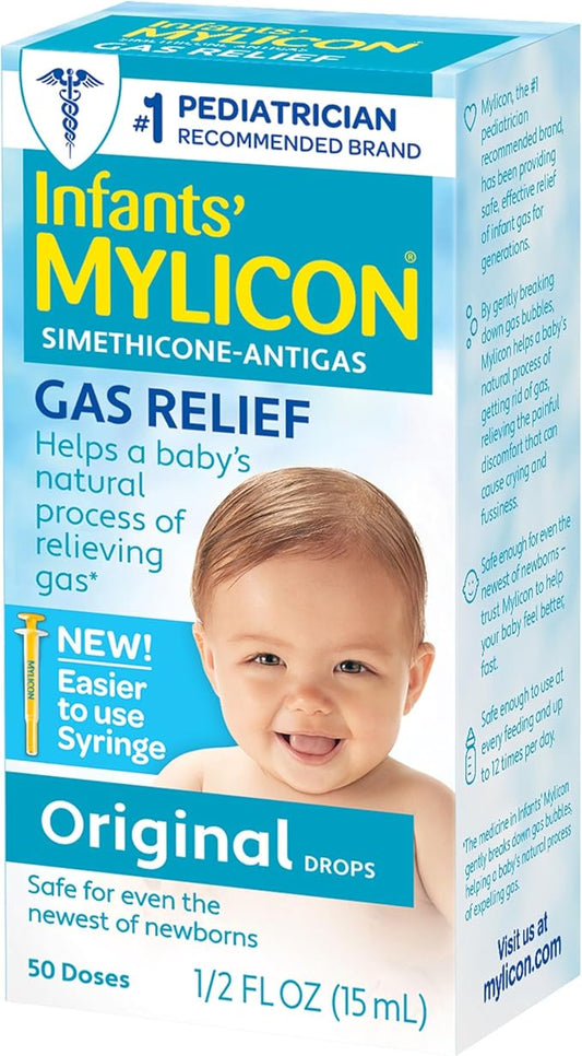 Mylicon Gas Relief Drops for Infants and Babies, Original Formula 0.5 Fluid