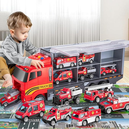 Toddler Toys for 3-9 Years Old Boys Die-cast Emergency Fire 3 4 5 6
