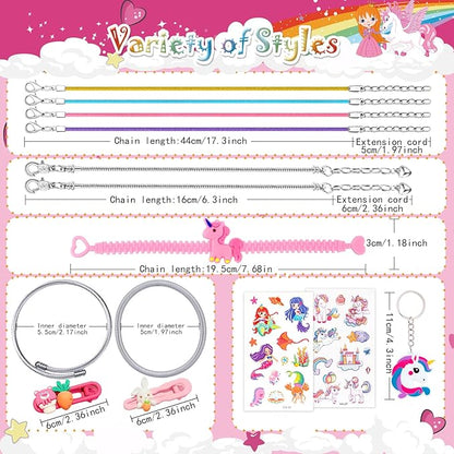 SUZUTOY Bracelet Making Kit for Girls, Unicorns Gifts for Girls, Arts and Crafts for Kids Ages 4 5 6 7 8 9 10 11, Gifts Toys for 4-12 Year Old Girl, Beads for Bracelet Making, Jewelry Making Supplie