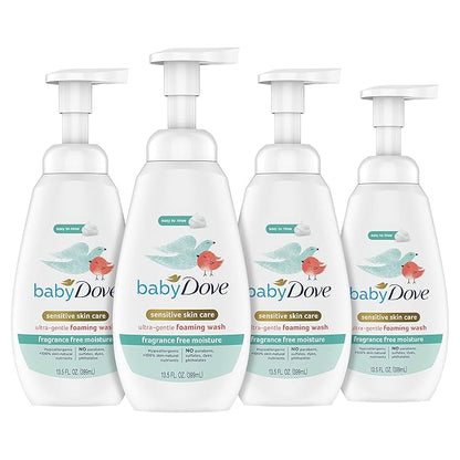 Baby Dove Baby Foaming Wash Fragrance Free Moisture 4 Count 13.5 fl.
