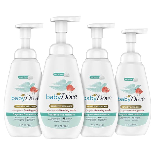 Baby Dove Baby Foaming Wash Fragrance Free Moisture 4 Count 13.5 fl.