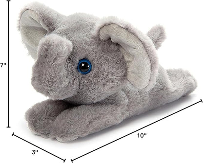 The Petting Zoo Elephant Stuffed Animal Plushie Slap Bracelet, Gifts for Kids, Slapstix Animals, Elephant Plush Toy 10 Inches
