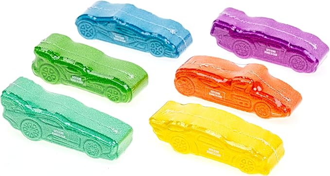 Hot Wheels 6 Piece Bath Bombs for Kids, Bubble Gum Scented 3+, by