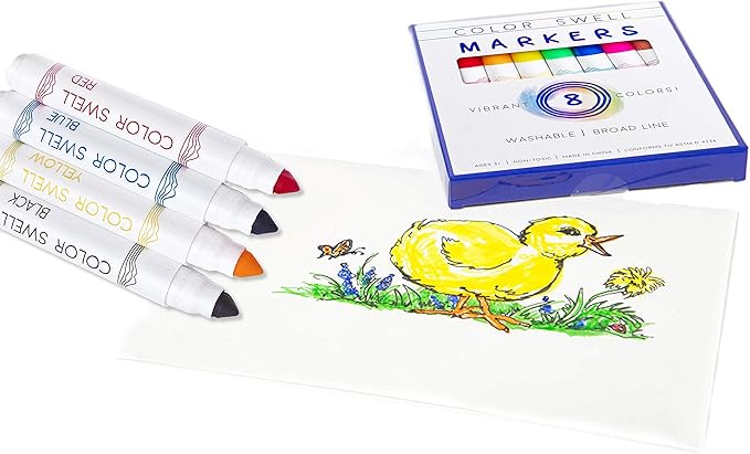Color Swell Washable Bulk Markers 72 Packs 8 Count Vibrant Colors 288 Total Markers Bulk Perfect for Teachers, Kids and Classrooms