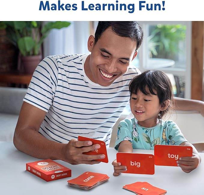 Skillmatics Flash Cards - 500 Sight Words for Preschool (Pre-K), Kindergarten, 1st, 2nd, 3rd Grade Gifts, Includes The Dolch & Fry Word List & 6 Unique Games