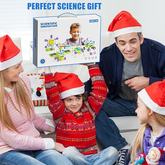 STEM Robotics Toys for Kids Toddler Age 6+, 36+ Robot Models Building Block Projects with Solar Power Sensors Gears, Education & Learning Science Engineering Kit Toys Gifts for Boys Girls